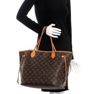 😍 Louis Vuitton Neverfull MM Monogram Tote Bag Purse Shopper.